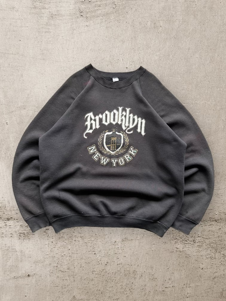 90s Brooklyn New York Graphic Crewneck - XL