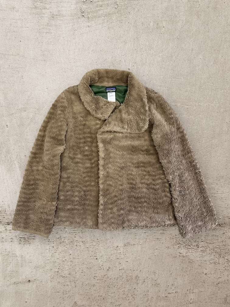 00s Patagonia Brown Zip Up Pelage Fleece Jacket- Women’s Medium
