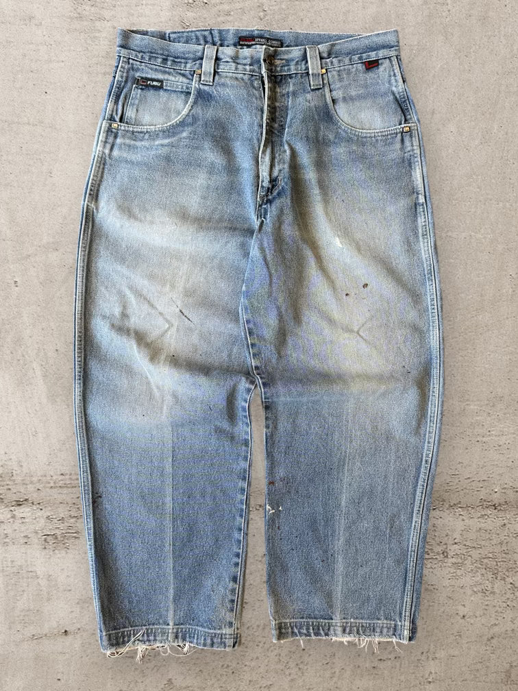 00s Fubu Light Wash Baggy Denim Jeans - 36x29