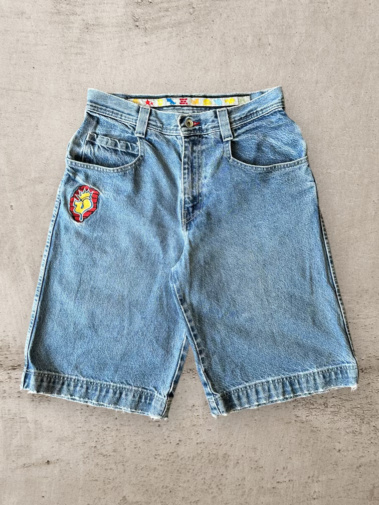 90s Jnco Light Wash Baggy Shorts - 30”