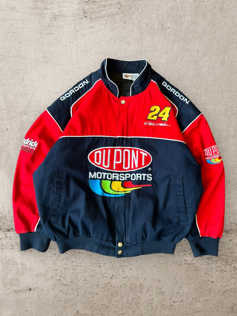 00s Dupoint Motorsports Color block Racing Jacket - Large