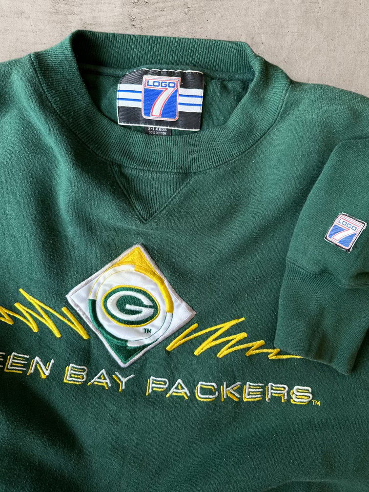 90s Logo7 Green Bay Packers Sweatshirt - XXL