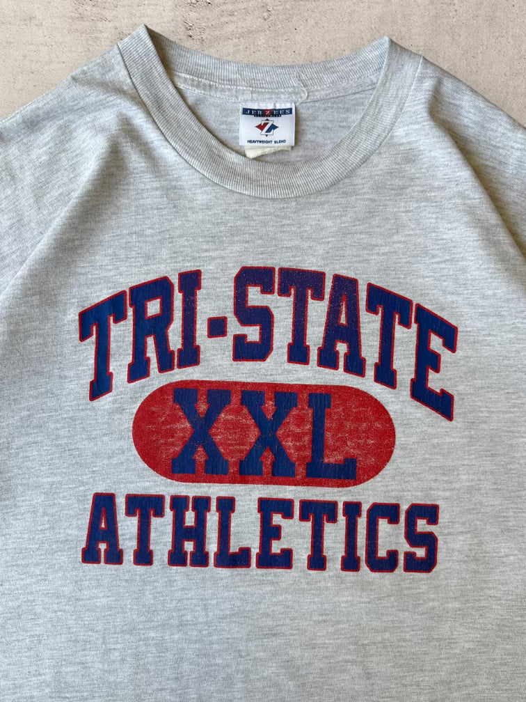 90s Tri-State XXL Athletics T-Shirt - Large