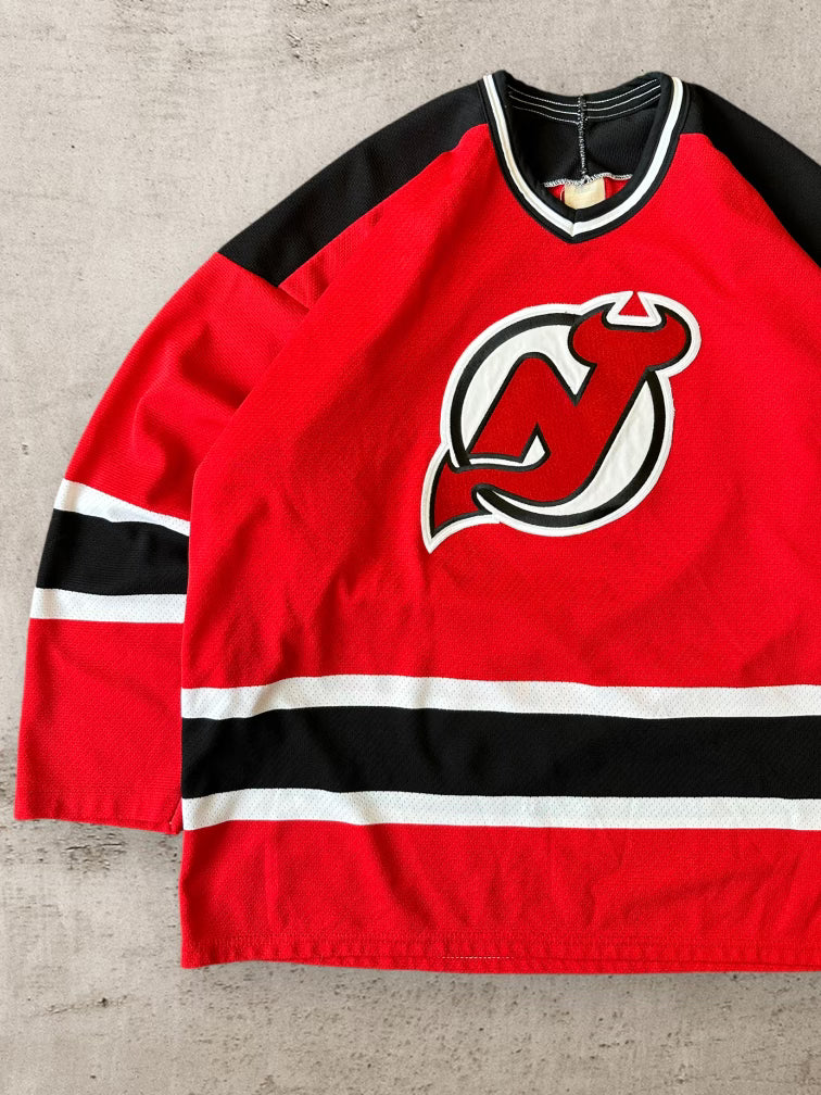90s New Jersey Devils Hockey Jersey - XL