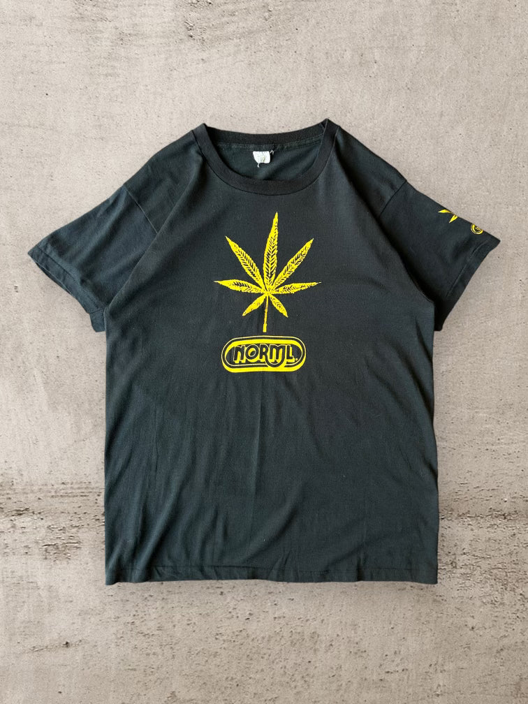 70s/80s Norml Weed T-Shirt - Large