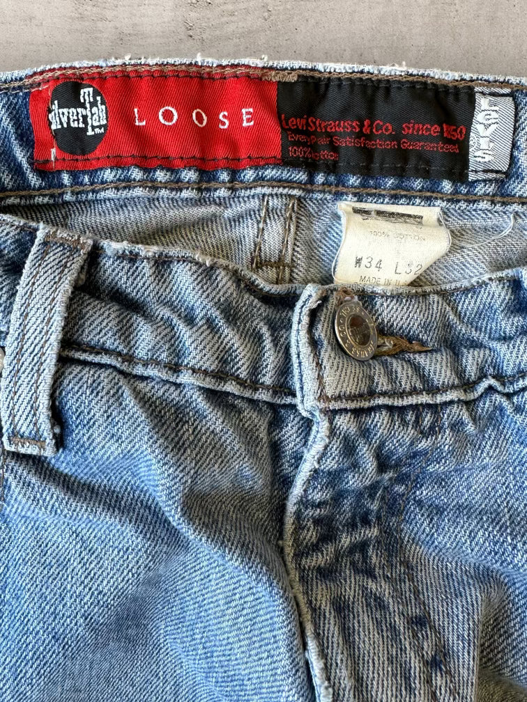 90年代 Levi's SilverTab ライトウォッシュ バギージーンズ - 33x28