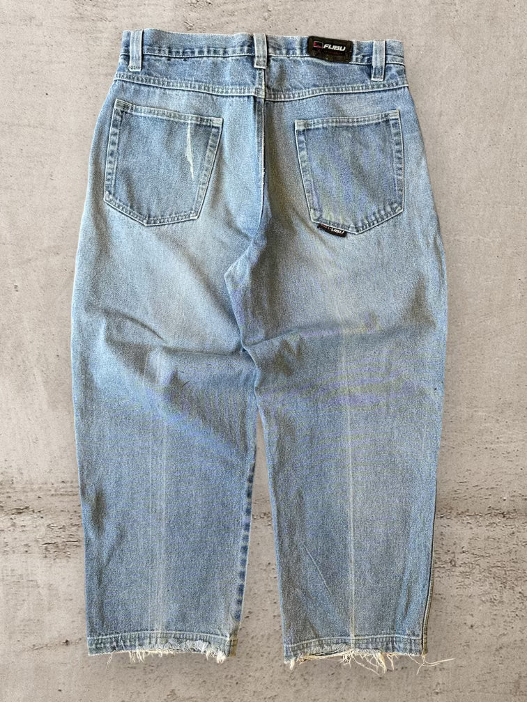 00s Fubu Light Wash Baggy Denim Jeans - 36x29
