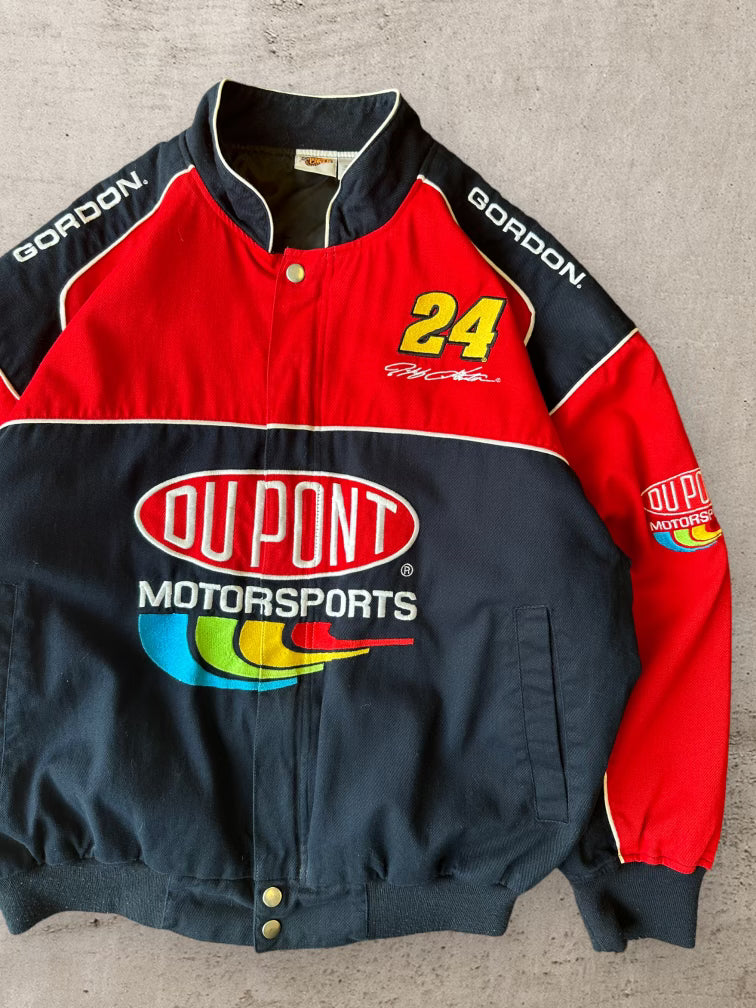 00s Dupoint Motorsports Color block Racing Jacket - Large