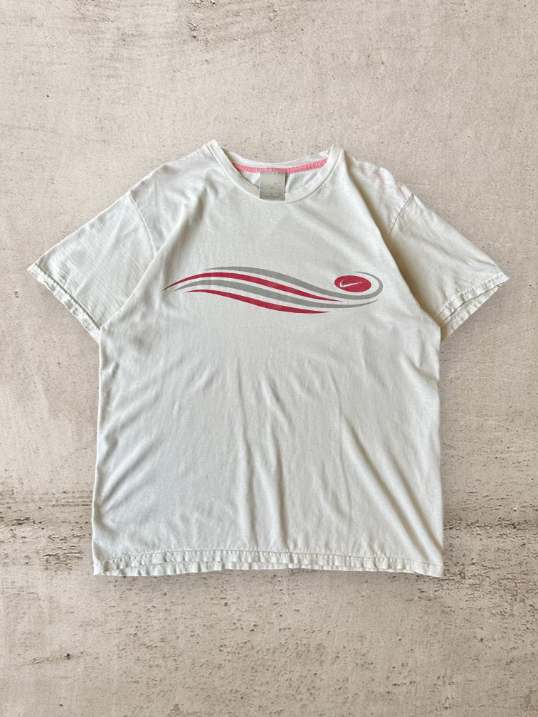 00s Nike Swirl Mini Swoosh T-Shirt - Large