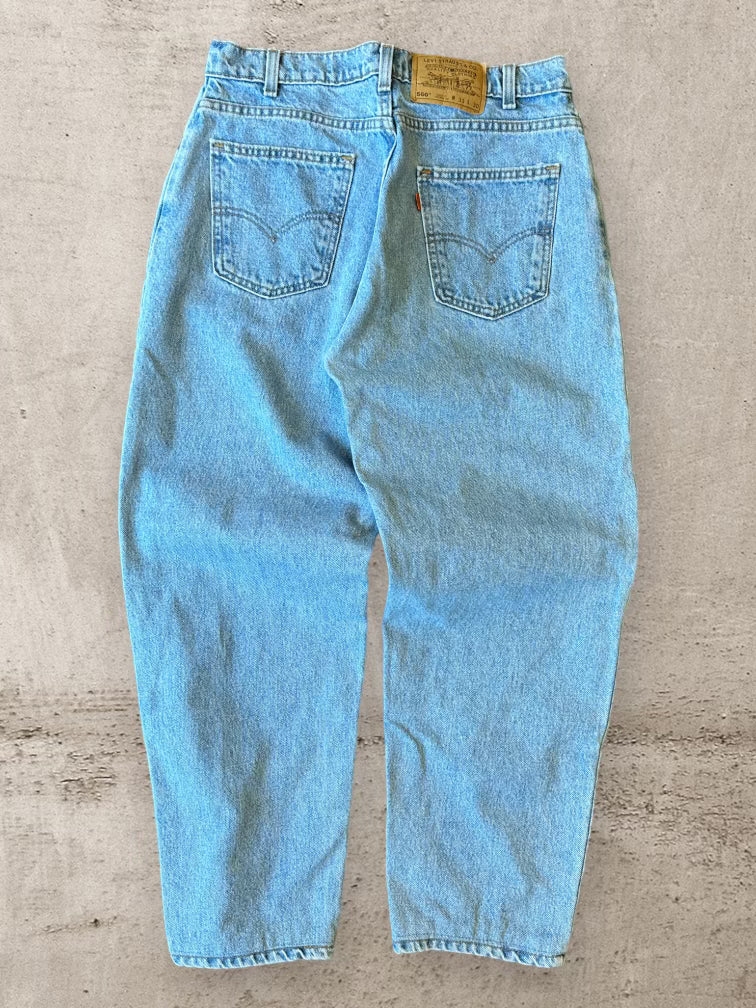 90s Levi’s 560 Light Wash Denim Jeans - 32x27.5