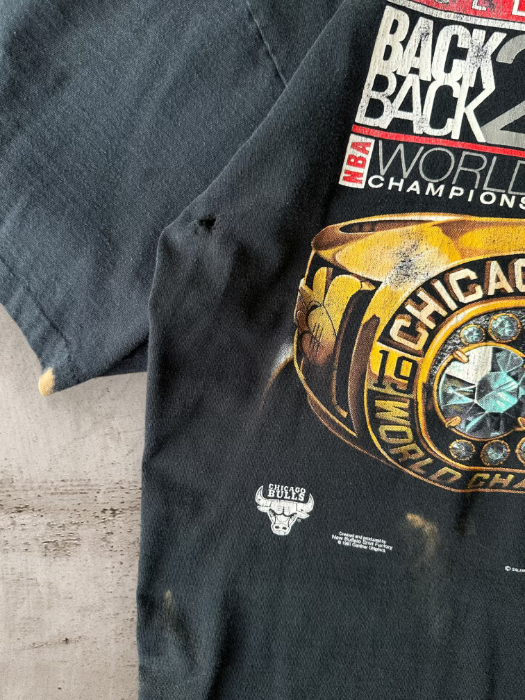 1992 Chicago Bulls Rings T-Shirt - XL