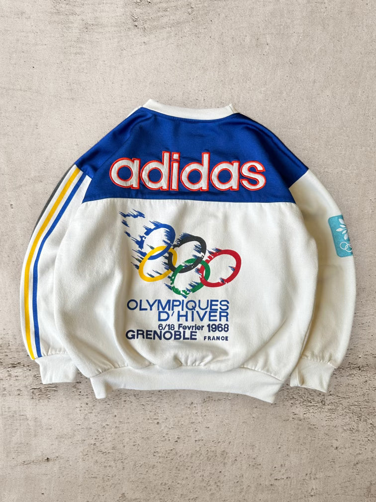 90s Adidas Olympic Winter Games AOP Crewneck - XL