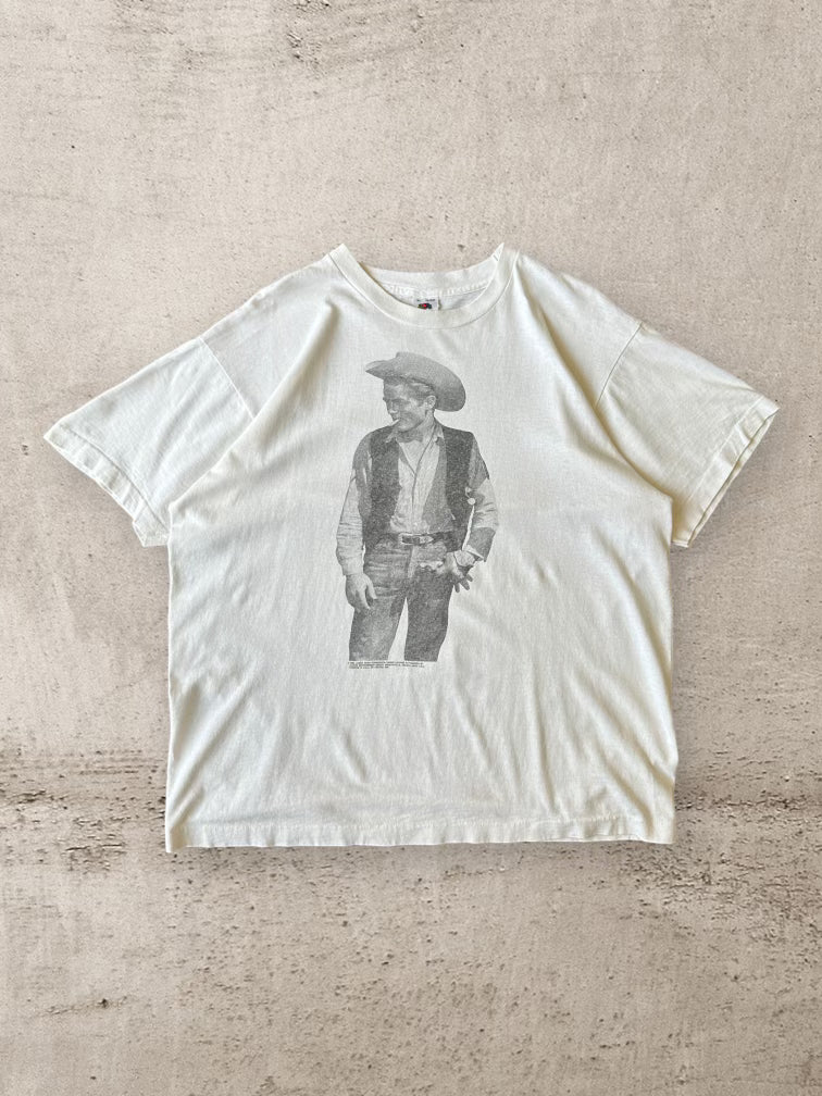 90s James Dean Cowboy T-Shirt - XL