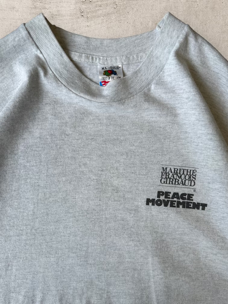 90s Marithe Francis Girbaud Peace Movement T-Shirt - XL