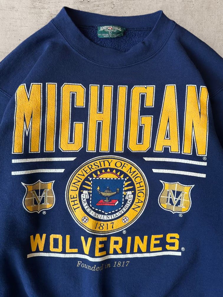 90s Michigan Wolverines Crewneck - Large