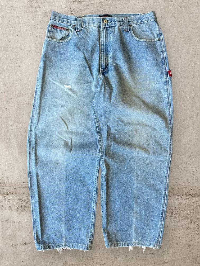 00s U.S Polo Baggy Light Wash Denim Carpenter Jeans - 35x28