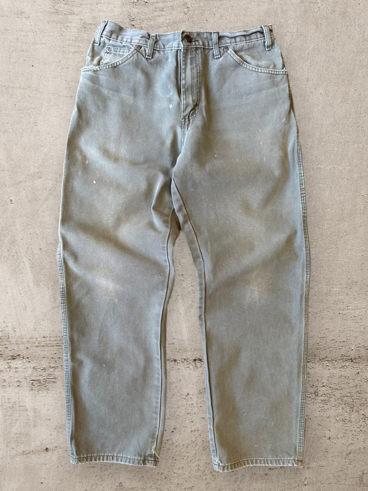 00s Dickies Olive Green Carpenter Pants - 32x29