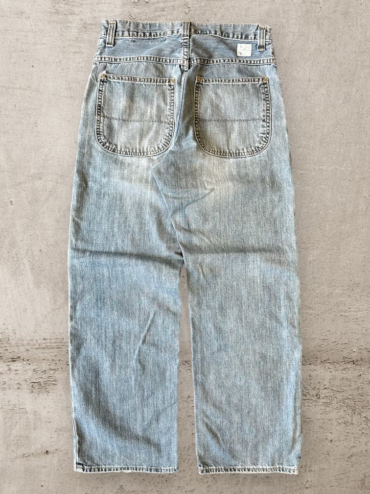 00s Gap Faded Denim Work Jeans - 30x29