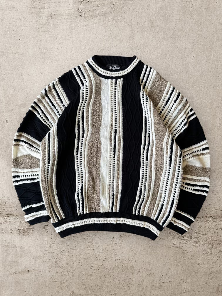 90s Alan Stuart Multicolor Knit Sweater - XL