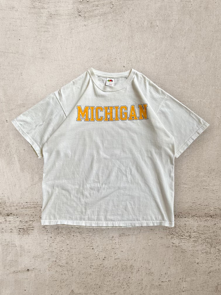 00s Michigan Spell Out T-Shirt - XL