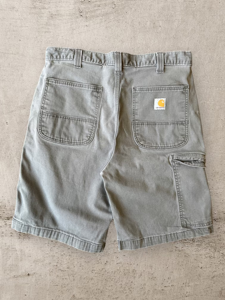 00s Carhartt Grey Carpenter Shorts - 34”