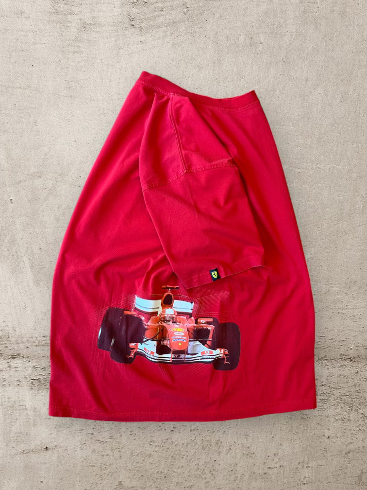 00s Ferrari Wrap Around Print T-Shirt - XL