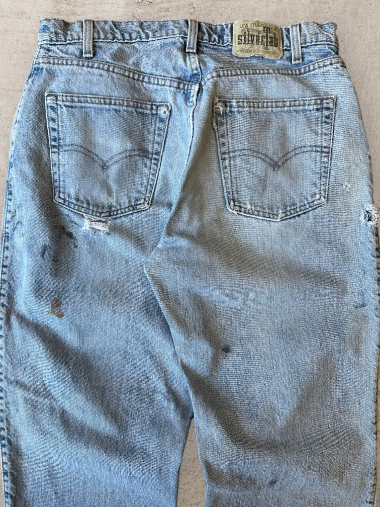 90年代 Levi's SilverTab ライトウォッシュ バギージーンズ - 33x28