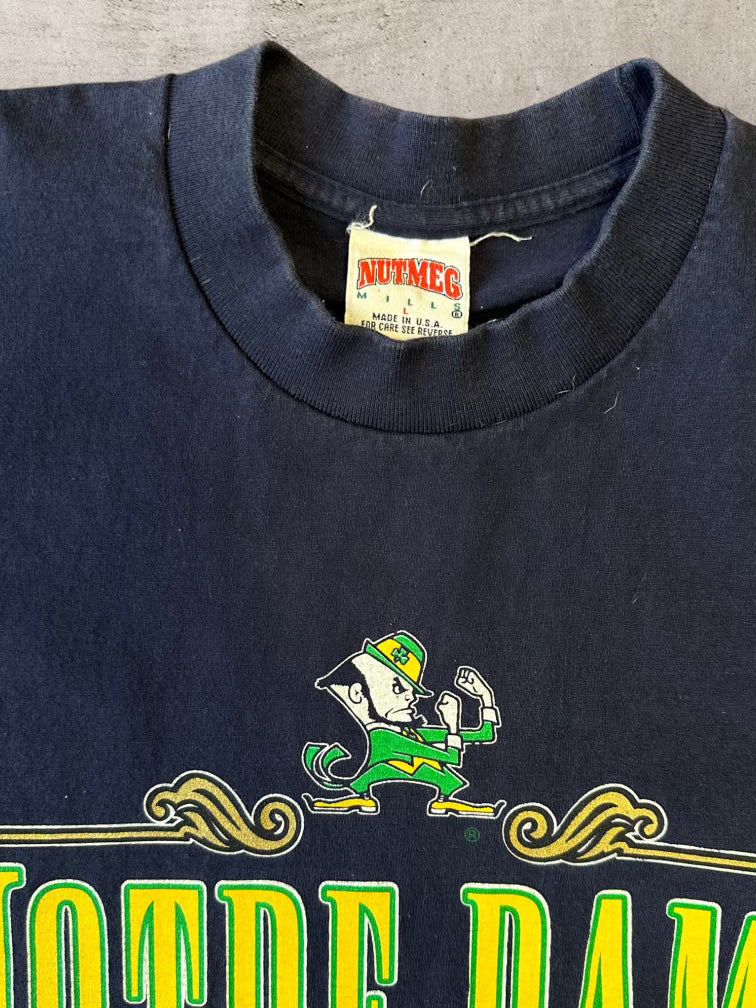 90s Nutmeg Notre Dame T-Shirt - Large