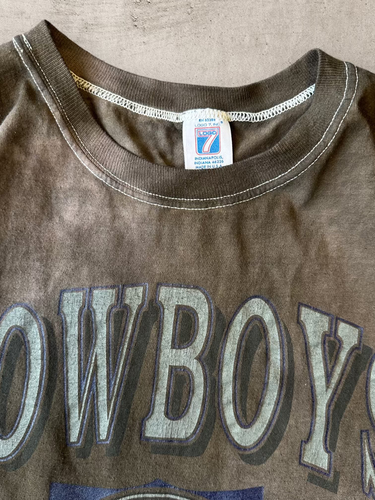 90s Brown Dyed Dallas Cowboys T-Shirt - Medium