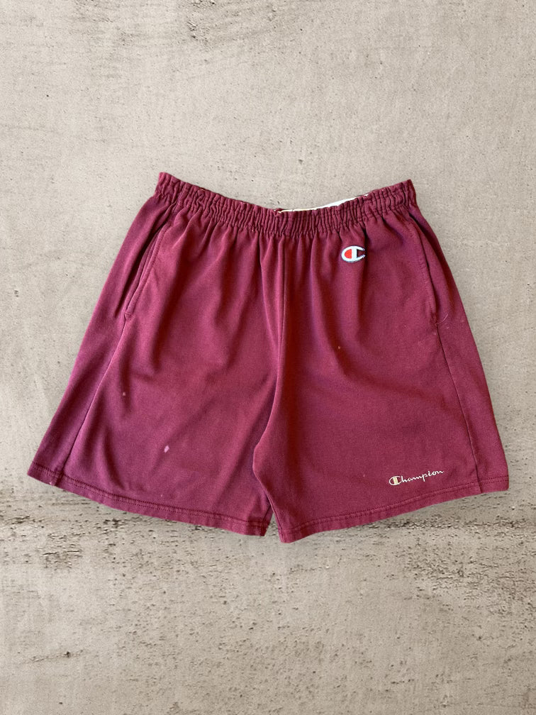 90s Champion Maroon Cotton Shorts - XL