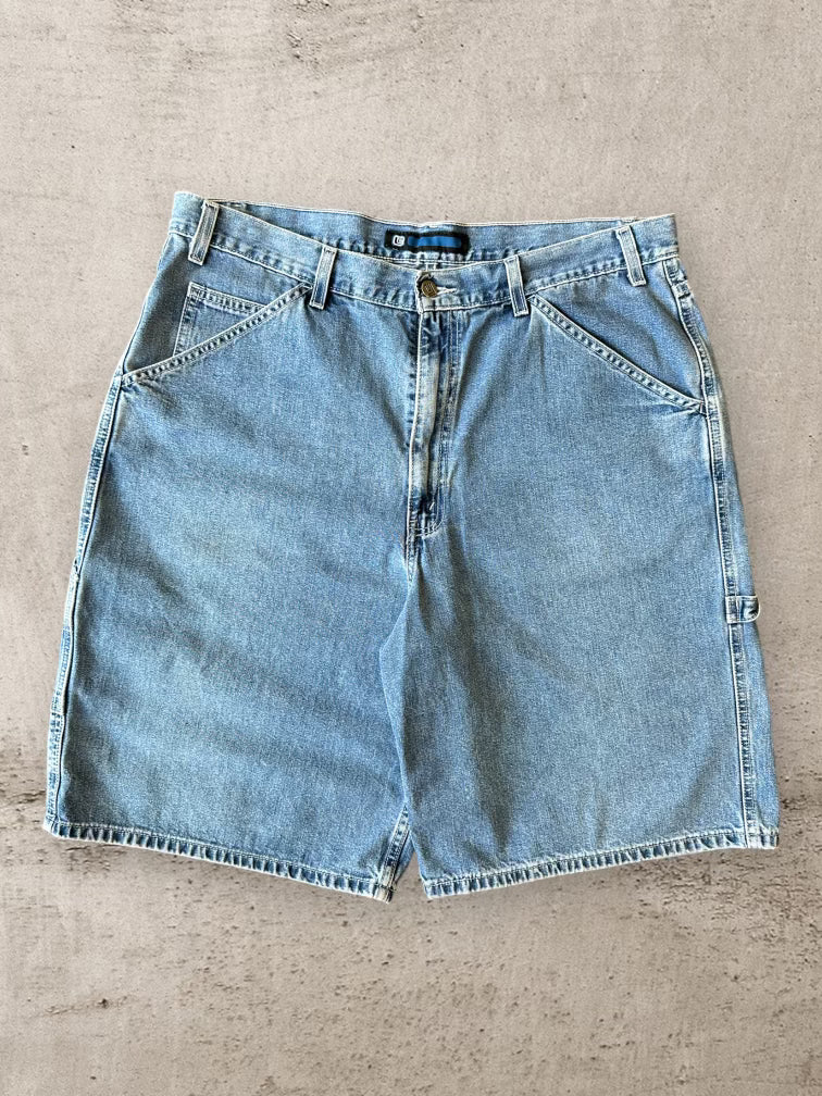 90s Levi’s L2 Medium Wash Denim Baggy Shorts - 39”