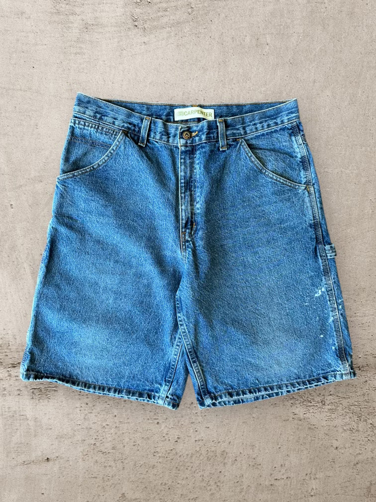 00s Medium Wash Denim Carpenter Shorts - 36”