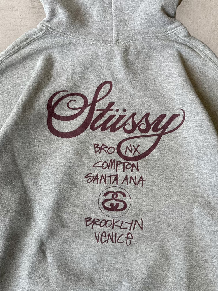 00s Stussy Classic Logo Hoodie - Large
