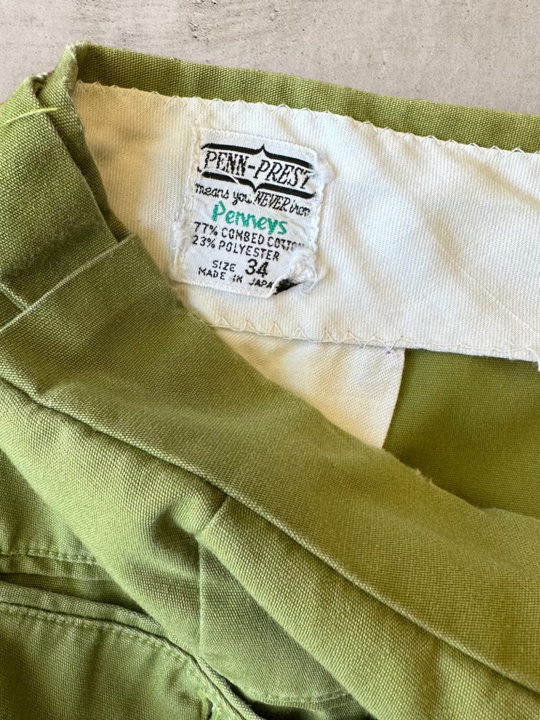 70s JCPenny Green Shorts - 32”