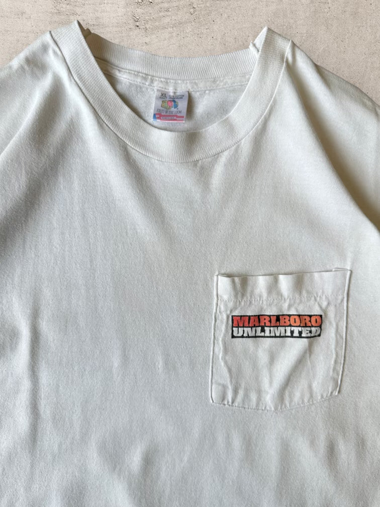 90s Marlboro Unlimited Cigarettes T-Shirt - XL