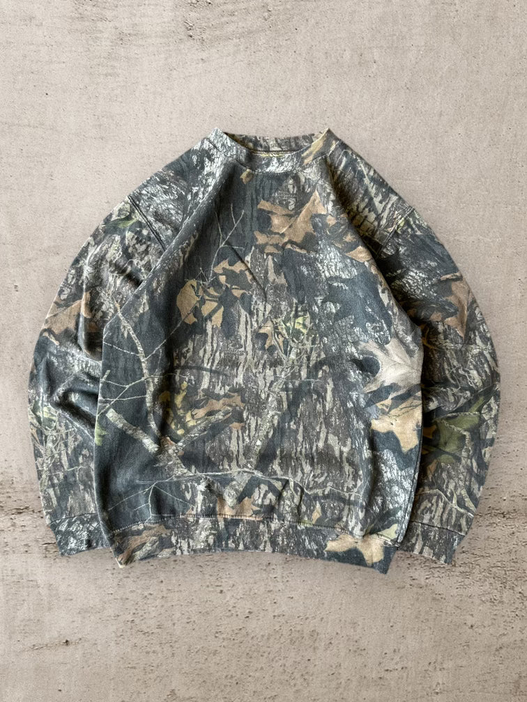 90s Real Tree Camouflage Crewneck - Large
