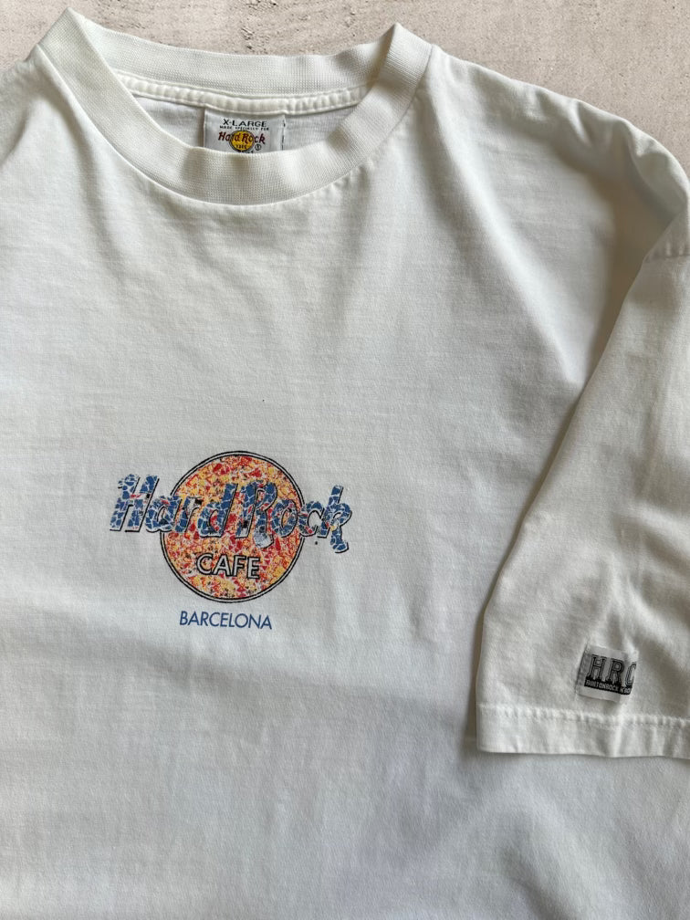 90s Hard Rock Cafe Barcelona T-Shirt - XL