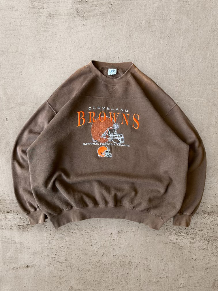 90s Lee Sport Cleveland Browns Crewneck - XXL