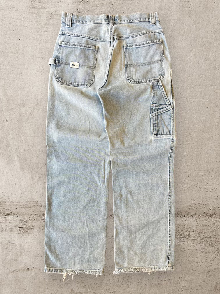 00s Old Navy Faded Denim Painter Jeans - 30x30
