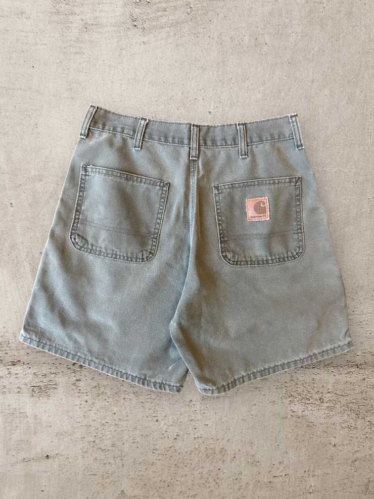 90s Carhartt Olive Green Shorts - 30”