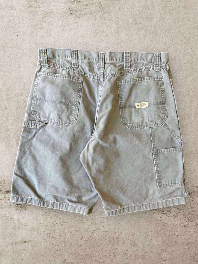 00s Wrangler Grey Carpenter Shorts - 36”