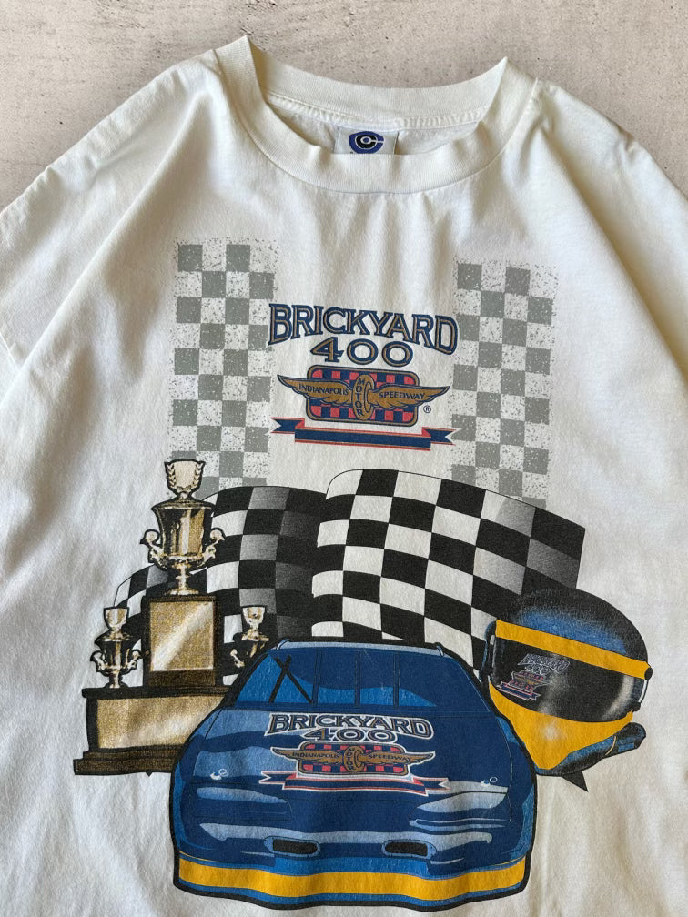 90s Brickyard 400 Racing T-Shirt - XXL