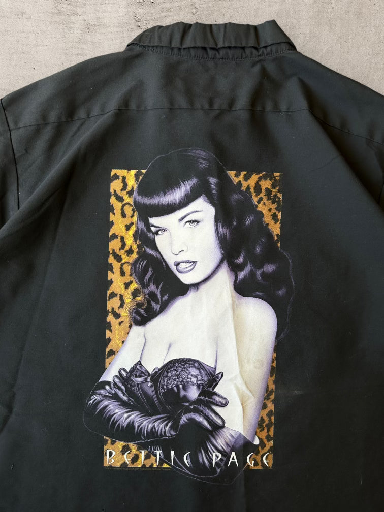 00s Dickies Bettie Page Button Up Shirt - XXXL