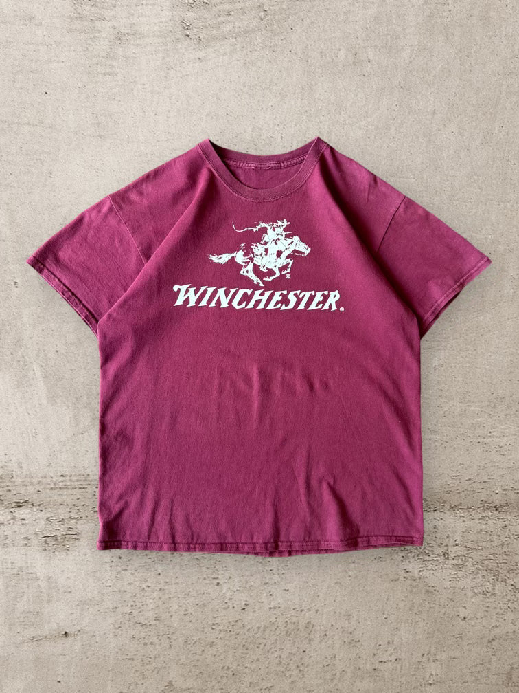 00s Winchester Maroon T-Shirt - Large