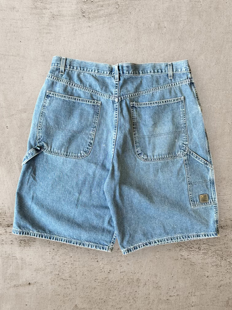90s Levi’s L2 Medium Wash Denim Baggy Shorts - 39”