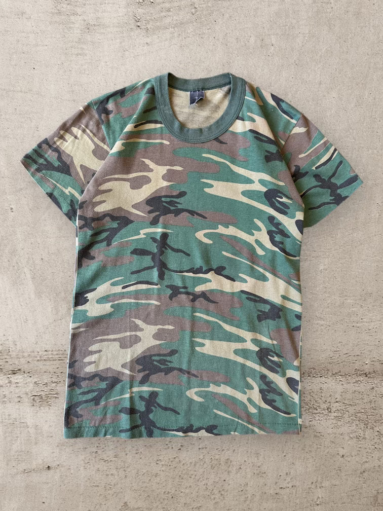 90s Army Camouflage T-Shirt - Small
