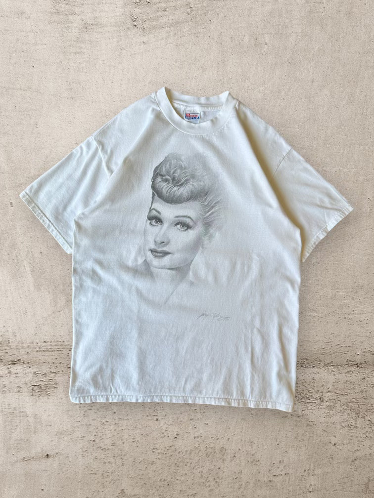 1989 I Love Lucy Portrait T-Shirt - Large