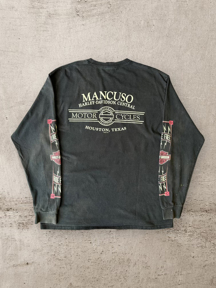00s Harley Davidson Live Free Long Sleeve T-Shirt - XL