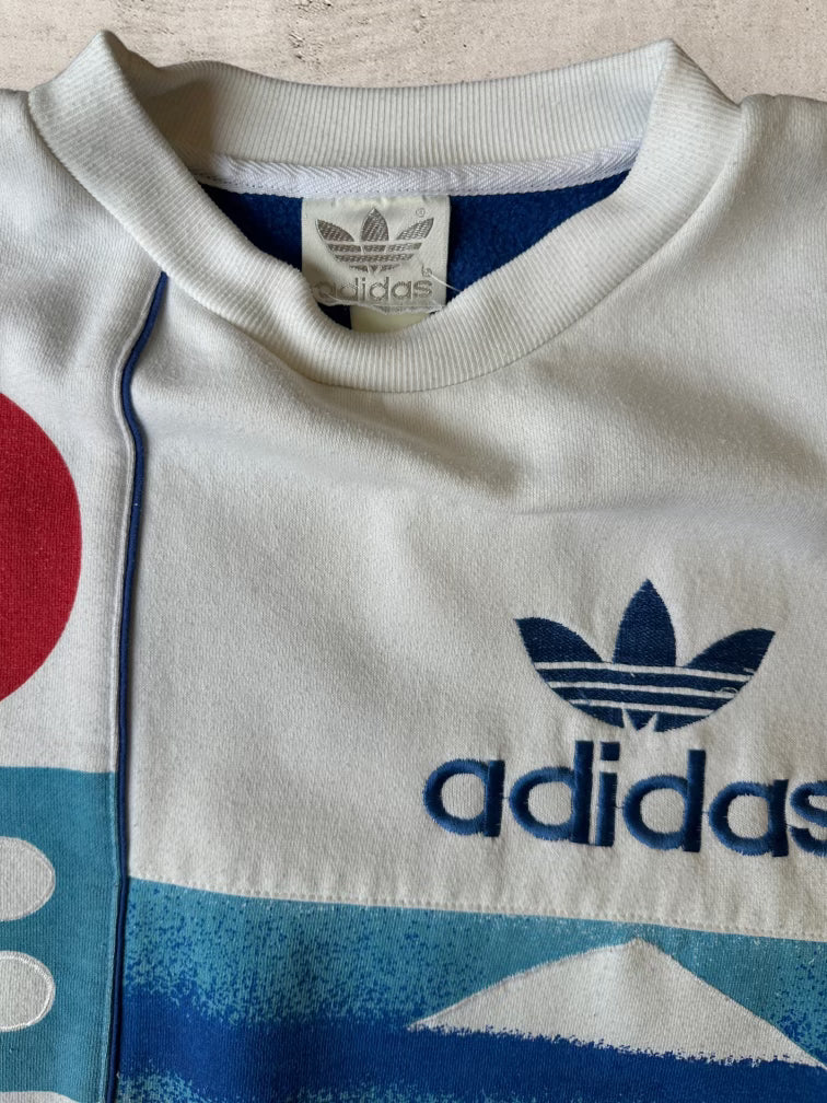 90s Adidas Olympic Winter Games AOP Crewneck - XL