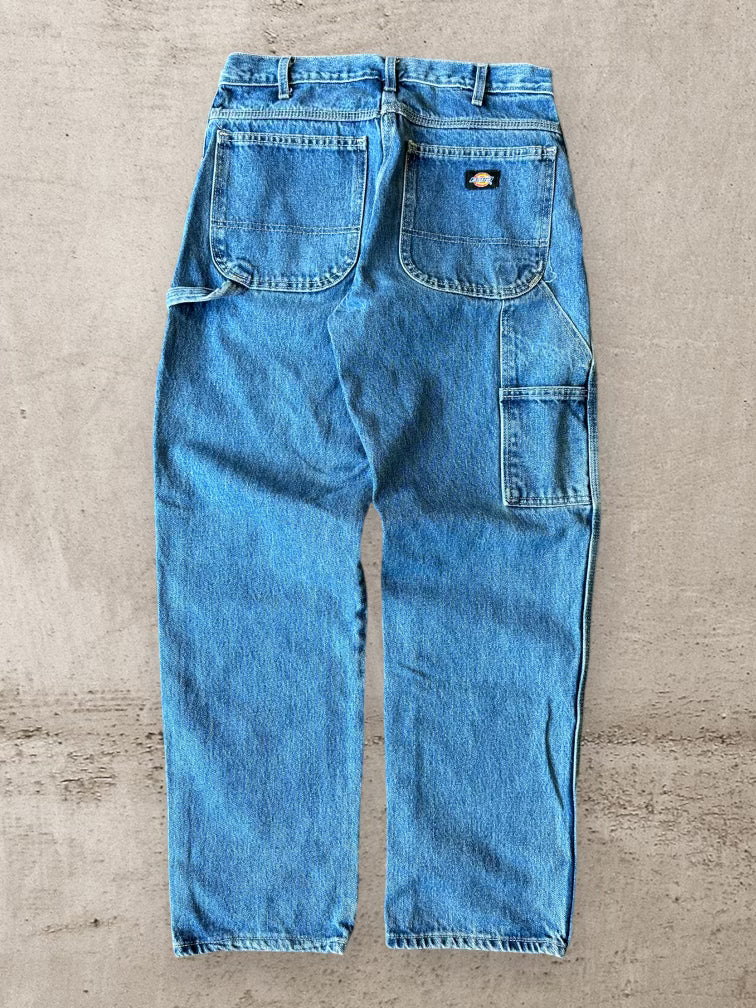 00s Dickies Medium Wash Denim Carpenter Jeans - 32x31